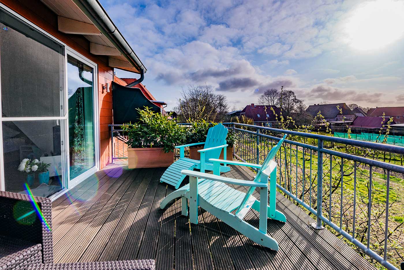 Ausblick in das Alte Land bei der MusterPension